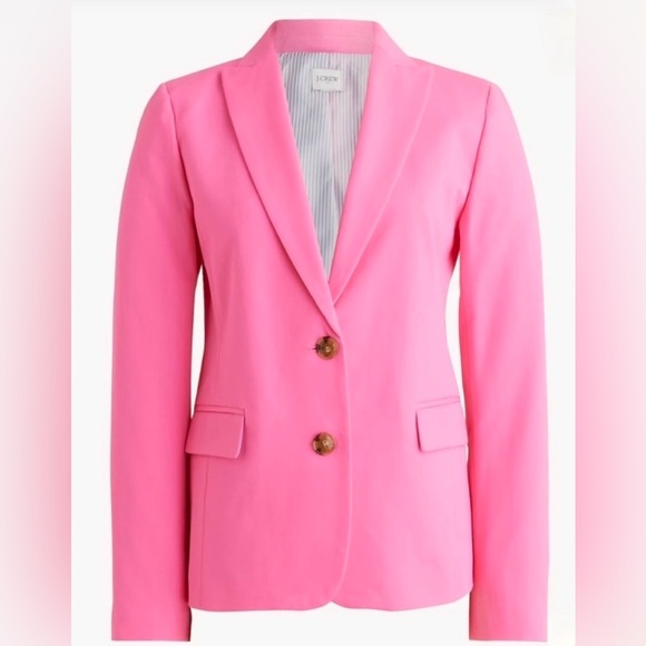 J. Crew Factory Jackets & Blazers - 🏷️ New with tags J Crew pink tweed blazer size 6 retail $198